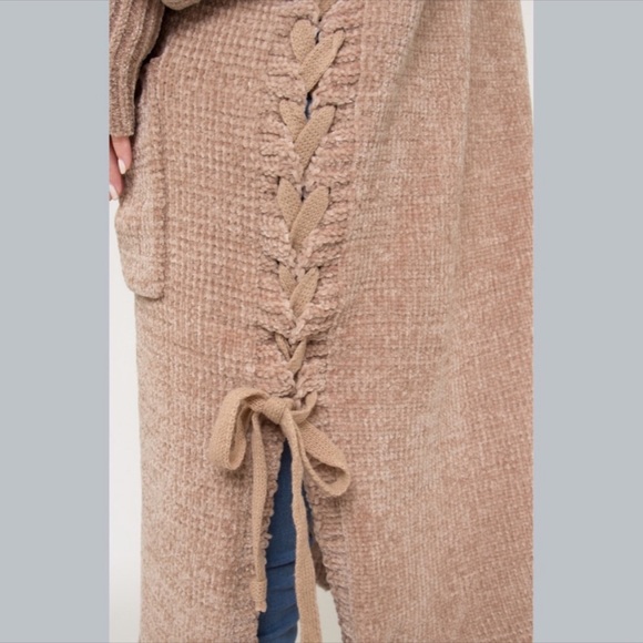 Last One โ๏ธ Chenille Cardigan Duster w Pockets - Picture 3 of 7